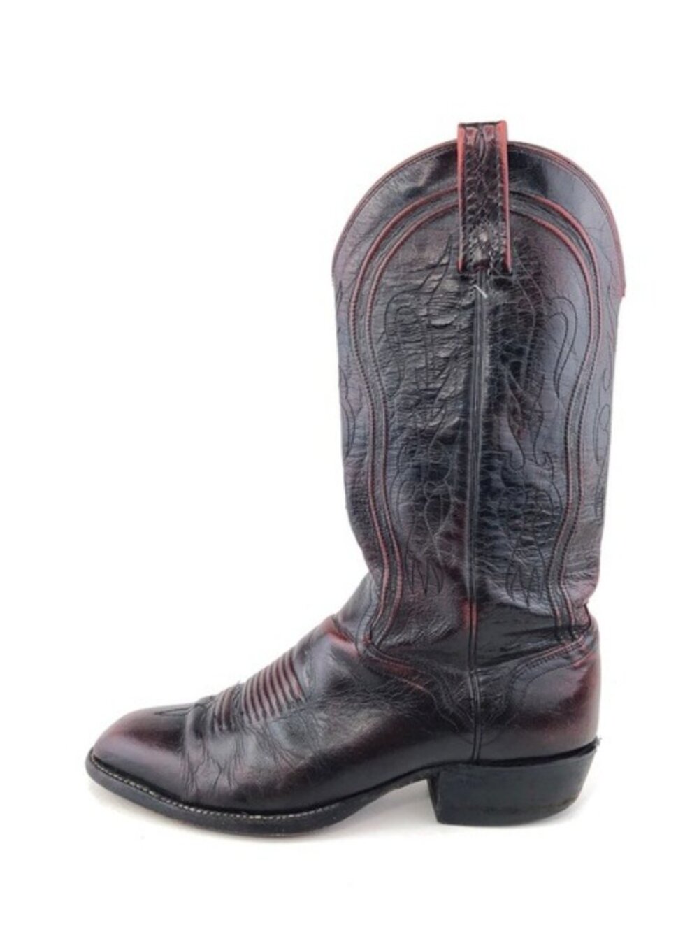 El Dorado Vintage Leather Western Boots 9 B